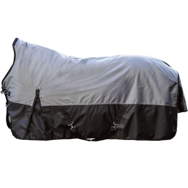 Couverture HKM Yukon 600D – Rouge Foncé/gris – Highneck – 200g – Pour Cheval - 6